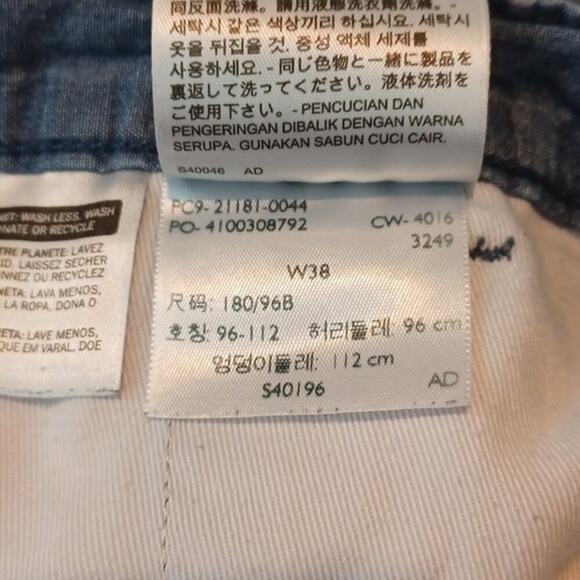 Levi's Bermuda Chino Shorts Size 38 Mens Blue 100% Cotton - Picture 5 of 6